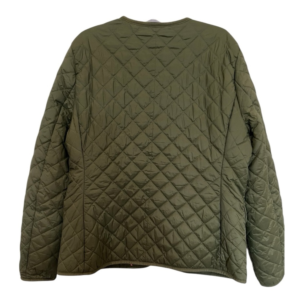 J. Crew Quilted Puffer Jacket  olive green size 10 - Picture 2 of 9